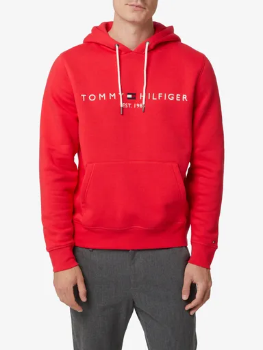Tommy Hilfiger pánská červená mikina Logo Hoody MW0MW11599 M
