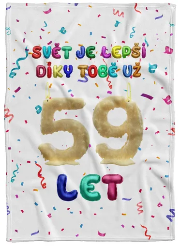 Deka Svět je lepší díky Tobě (věk: 59, Podšití beránkem: NE)