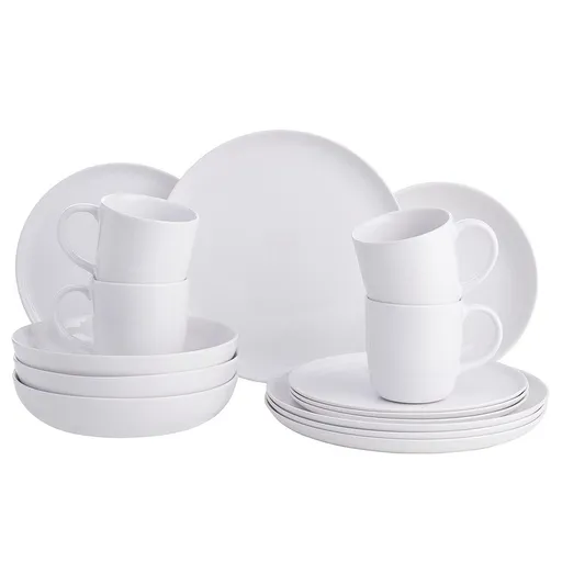 NATIVE Sada nádobí 16 ks - bílá