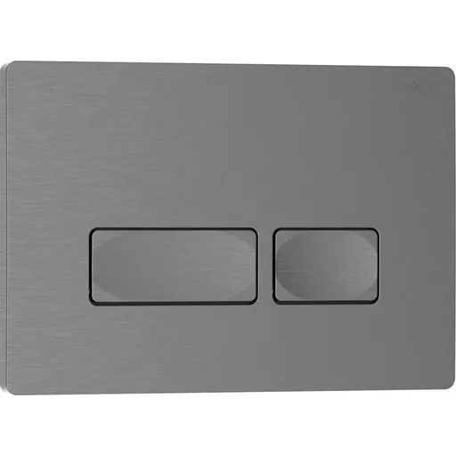 MEXEN Tex 04 splachovací tlačítko, grafit kartáčovaná 6104-12