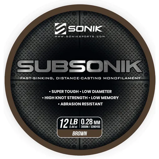 Sonik Vlasec Subsonik Brown 3000m - 0,28mm,Sonik Vlasec Subsonik Brown 3000m - 0,28mm