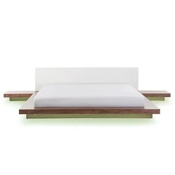 BELIANI s LED 180 × 200 cm hnědá ZEN (beliani_264490)