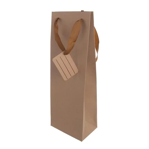 Taška dárková na víno 12x36 cm NATURE - ORION