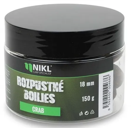 Nikl rozpustné boilies crab 150 g - 24 mm