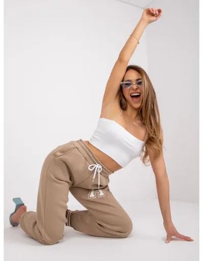 Dámské tepláky DARINA tmavě béžové