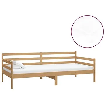 Shumee válenda s matrací 90×200 cm medově hnědá masivní borové dřevo, 3083602 (3083602)