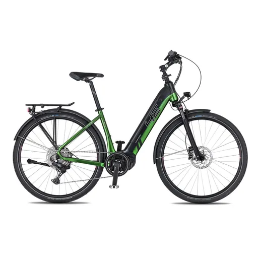 Trekingové elektrokolo 4EVER Comfort Elite 720Wh 28" 10.0 S (16", 155-165 cm) snake green/black