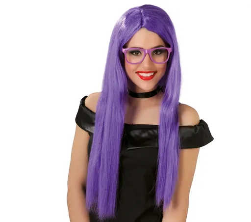 Guirca Paruka fialová dlouhá