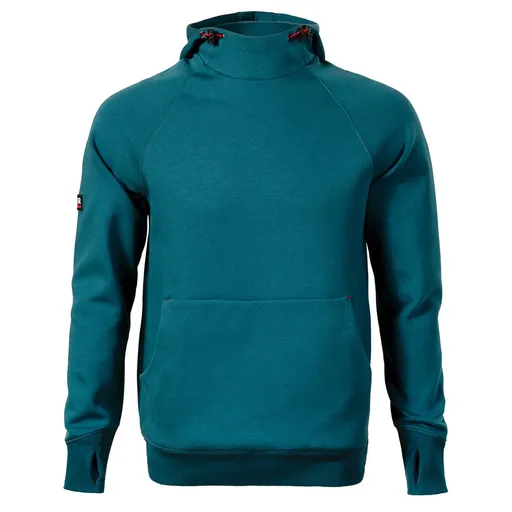 MALFINI Pánská mikina s kapucí Vertex - Petrolejová | 2XL