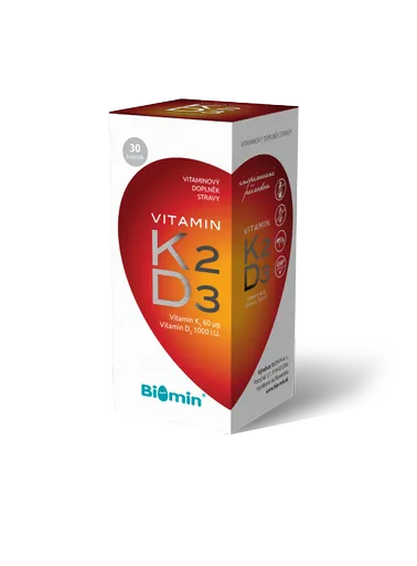 Biomin Vitamin K2 + D3 1 000 I.U. 30 tobolek