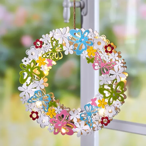 LED motýlkový věnec Casa Bonita