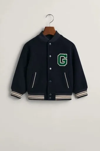 BUNDA GANT WOOL VARSITY JACKET EVENING BLUE