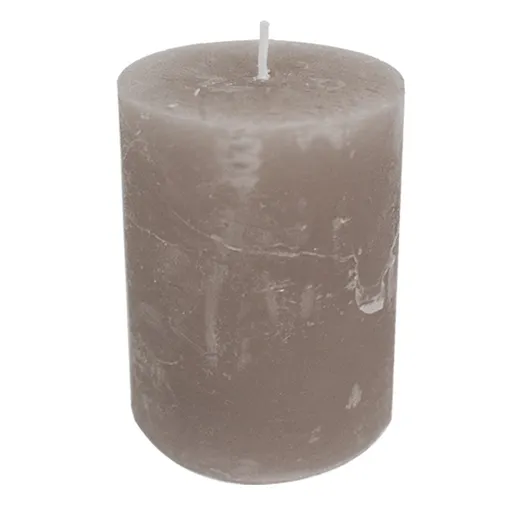 Tmavě hnědo šedá nevonná svíčka Taupe XXL válec  - Ø 10*20cm Mars & More