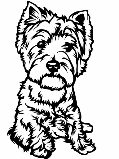 Vsepropejska West highland teriér 4 dřevěná dekorace na zeď Rozměr (cm): 38 x 28