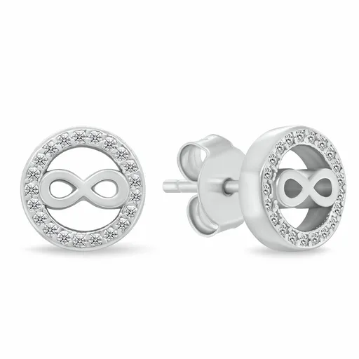 Brilio Silver Stříbrné pecky Nekonečno se zirkony EA1241W
