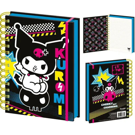 Pyramid Kuromi kroužkový blok A5 DPL10