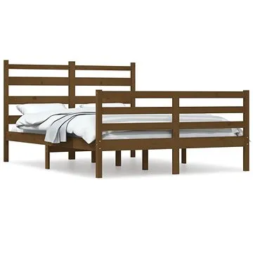 Rám postele masivní borovice 120 × 200 cm medově hnědý, 3103711 (3103711)