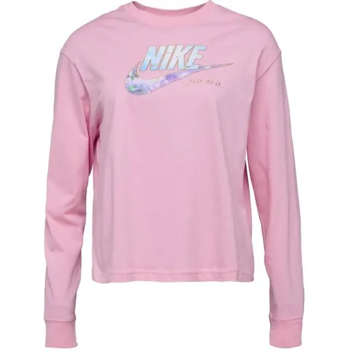 Nike SPORTSWEAR Dámské tričko s dlouhým rukávem, růžová, velikost