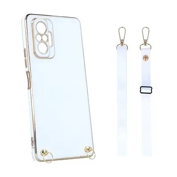 TopQ Kryt Xiaomi Redmi Note 10 Pro Fancy bílý se šňůrkou 94598 (94598)