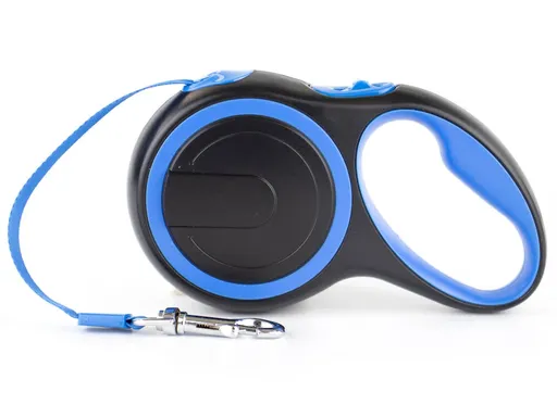 Vsepropejska Lead samonavíjecí vodítko pro psa | 3 m Barva: Černo-modrá, Délka vodítka: 3 m