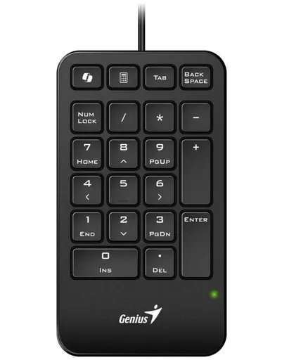 GENIUS Numerická klávesnice NumPad 125, Drátová USB-C, černá