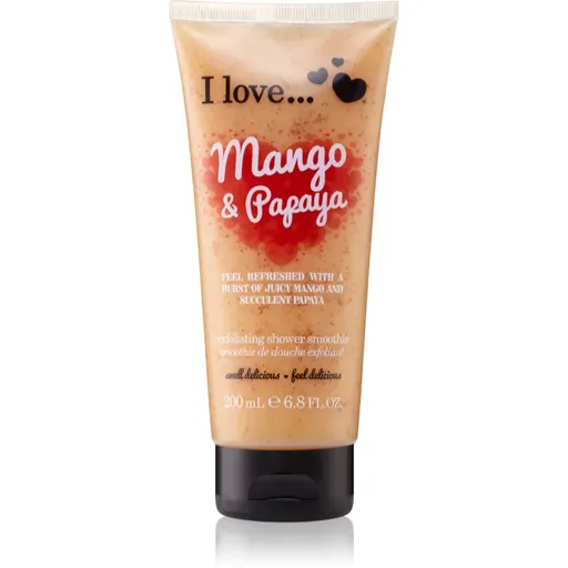 I Love Mango & Papaya sprchový peeling 200 ml
