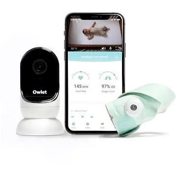 Chytrá ponožka Owlet Smart Sock 3 a Kamera Owlet Cam 2 (850038861070)