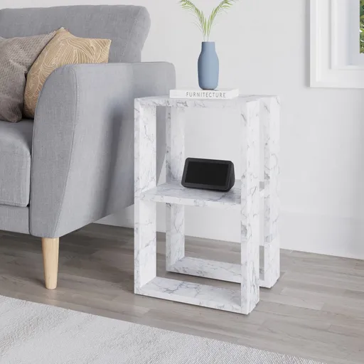 Noční stolek Lonie - Carrara Marble