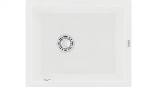 MEXEN Pedro granitový dřez 1 560x460 mm, bílá 6508561000-20