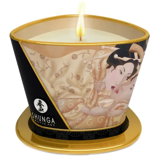 Shunga Libido stimulující masážní svíčka Vanilla Desire