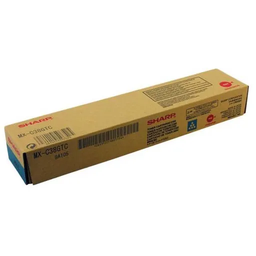 SHARP MX-C38GTC - originální toner, azurový, 10000 stran