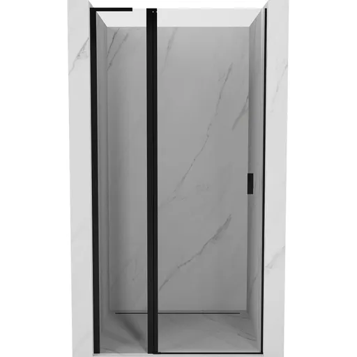 MEXEN/S Mist L sprchové dveře křídlové 95, transparent, černá 8A4L-095-000-70-00