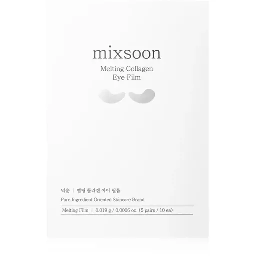 mixsoon Melting Collagen Eye Film rozjasňující plátýnková maska na oční okolí 5x2 ks