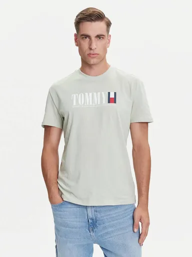 Tommy Jeans pánské zelené triko DM0DM21941 S