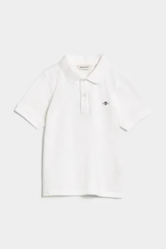 POLOKOŠILE GANT SHIELD SS PIQUE RUGGER WHITE