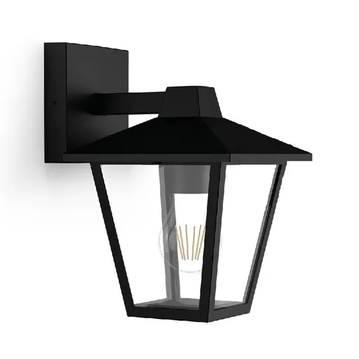 Philips Kinno venkovní nástěné svítidlo se svícením dolů černá, E27, max. 1x25 W