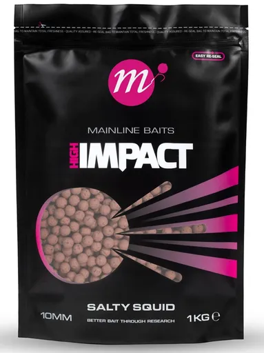 Mainline boilie hi impact salty squid 1 kg - 15 mm