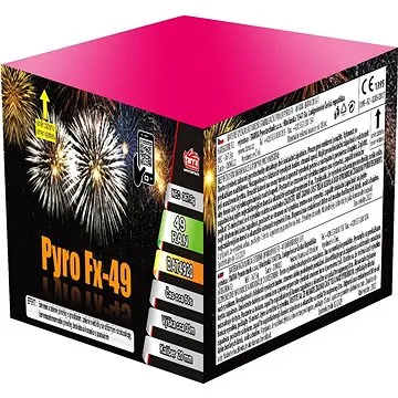 Ohňostroj - baterie výmetnic pyro fx-49 ran  (8595596314058)