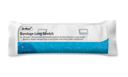 Dr. Max Bandage Long Stretch 12 cm x 5 m obinadlo 1 ks