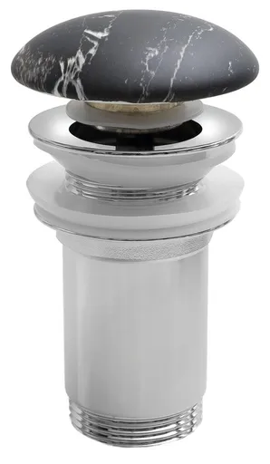 Sapho Umyvadlová výpust 5/4“, click-clack, keramická zátka, 10-50mm, carnico mramor, AR900CM