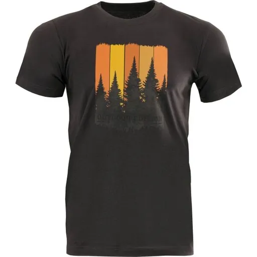 ALPINE PRO MERES Pánské triko, tmavě šedá, velikost