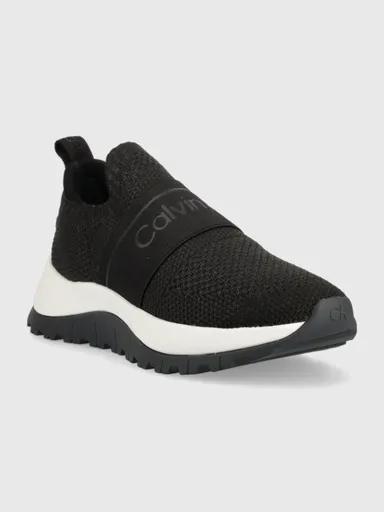 Calvin Klein dámské černé tenisky KNIT RUNNER SLIP ON HW0HW01443 37