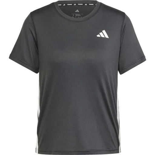 adidas WE 3-STRIPES CREW TEE Dámské triko, černá, velikost