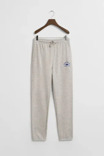 TEPLÁKY GANT GRAPHIC SWEATPANTS LIGHT GREY MELANGE