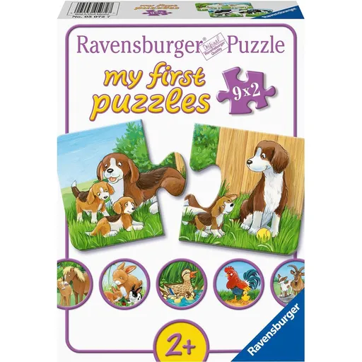 Ravensburger puzzle 050727 Zvířátka na dvoře 9x2 dílků