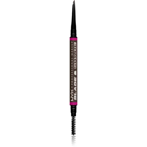 NYX Professional Makeup Blade & Shade tužka na obočí s kartáčkem odstín Espresso 0.06 g