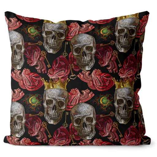 Polštář Woven skulls (Velikost: 40 x 40 cm)
