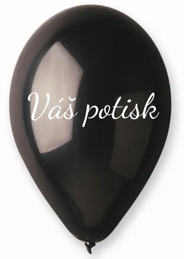Svet balonku Balónek s textem - Černý 26 cm