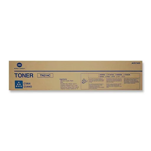 KONICA MINOLTA TN-214 C - originální toner, azurový, 18500 stran
