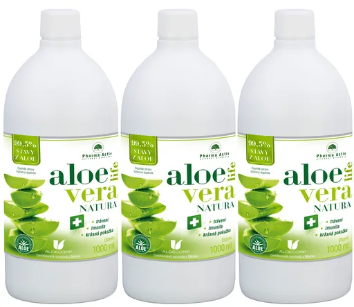 Pharma Activ AloeVeraLife NATURA 3 x 1000 ml 2 + 1 set